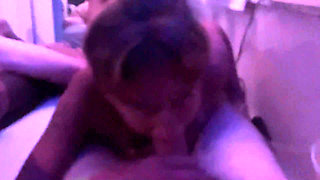 Melody Sucks Daddy Kyles' Big White cock