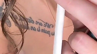 Smoking an All White Cigarette and Playing with My Pretty Pussy - Chery Trees