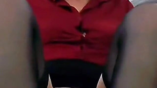 I Jerk Him off with My Feet, He Fucks My Pussy and My Ass and Cums on My Feet