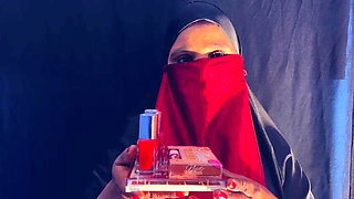 Desi Hijab Big Milk Sales Girl Leashed