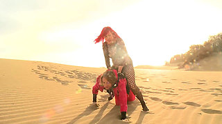 Lesbian Dunes Pony Riding Mega Extreme