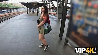 Vip4k. fucking porn after fucking in the teach station wc