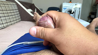 Masturbating