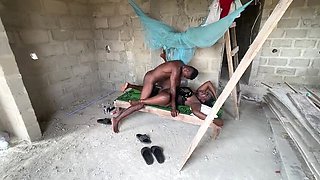 Young 56-Year-Old Woman Pays Intimate Visit To Tattooed Teen Prisoner - Big Ass Black Couple Doggy Style