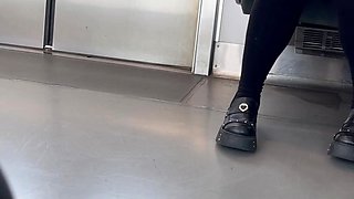 Asian amateur gives outdoor blowjob