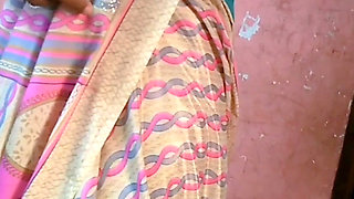 Desi Tamil Naughty Wife Renu Petticoat Blouse Saree Tease for Hubby's Friend! Indianhotwifex