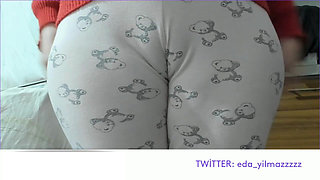 Masturbation in Pajamas- Caressed My Pussy- Turkish Porn- Big Ass- Turkish MILF- Camel Toe- Doggy in Pajamas