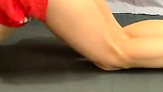 Fitness Girl Stretching on Yoga Mat - Amateur Couple Workout & Natural Chemistry