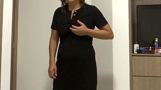 My hot 58 year old wife asks our maid's young son to cum on her hairy pussy