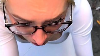Dani Day Gets Cum On Glasses After Outdoor Blowjob Onlyfans
