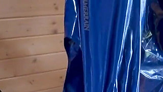Shiny Pvc Rainwear Walk with a Kinky Secret