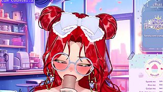 Vtuber Loves Sloppy Blowjobs   Hentai Vtuber   Roleplay