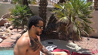 Frenchy's Pool Time Fun with BBC While Hubby Is Away