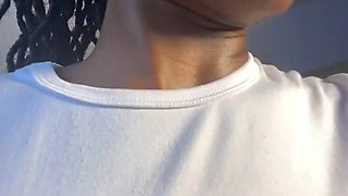 Ebony bitch getting boned from behind with a big black cock