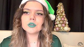 Seductive Elf Smoking Green Lipstick Cig Puffs