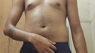 Indian play boy bathroom sex show big dick and play