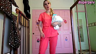 INEEDAMOMMY IPOD Nurse Sydney Wears a diaper with you & diapers you - Ineed2pee Ineedamommy