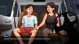 Landlady Ends Up Making Love After Romantic Dinner - Summertime Saga