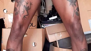 Superior Cumshot in Garage