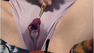 Fucking My Clit Over My Panties Till I Soak Them