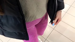 MY BOYFRIEND and I had a QUICKIE in a PUBLIC TOILET during