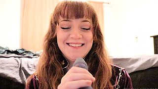 Amateur redhead girlfriend blowjob and anal with creampie