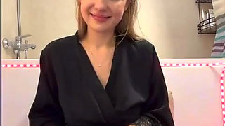 Fingering Ass Only in Black Nylon Stokings