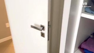 Step Mom Catches Son's Friend Sniffing Her Panties - Big Booty Latina Teaches Him A Lesson