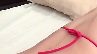 Creampie Obsession Scene-2_sexy Japanese Brunette Enjoys Fucking in an Oiled Bikini