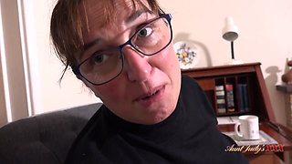 AuntJudysXXX - Your 48yo Busty MILF Boss Ruby Cattrall Sucks Your Cock at the Office