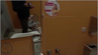 I Fuck A Young Student For Money In A Public Toilet