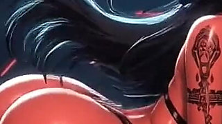 163. Cute Red Skin Girls Twerk in Front of a Sport Car (ai Animation)