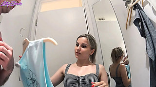 Letty Black Fucks Stranger in Fitting Room and Swallows Cum