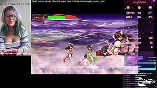 Horny Filipina Gamer Plays Hentai Game and Fingers Her Tight Pussy to OMG Orgasm Live
