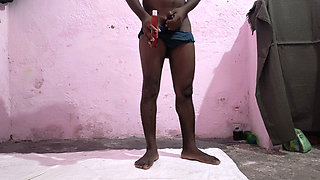Indian desi village boy ne room me full open new tarike ki tarah mastrubation 4K FHD  me