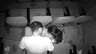 Horny College Lovers Romance In Theatre