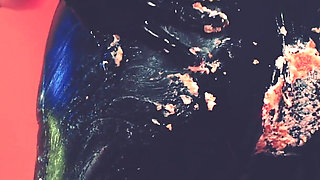 Cowgirl Masturbation Big Ass MILF Shaking Ass and Jumping on Big Dildo.