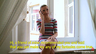 Bella Hally's Fantasy Fulfilled!!! Triple Penetration!!