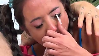 Innocent Sasha Tatcha Can't Get Enough Of Bryan Gozzling's Hardcore Fucking