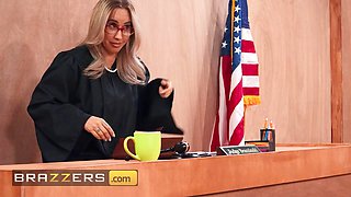 BRAZZERS - Big-Tit MILF Alexis Fawx Demands Anal Compensation From Damion As The Judge Gets An Eyeful: Porn