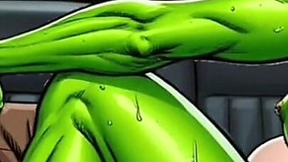 Horny Muscular MILF Dominatrix Fucks in the Car