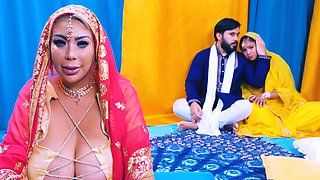 A busty Indian woman