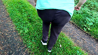 Bare Naked Tits Punished on Hiking Way