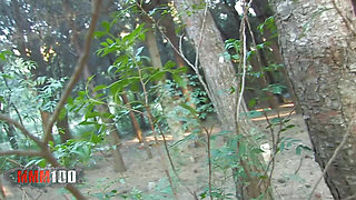 Nataly Divine Girl Sucking Her BF in the Wood, Shoot by a Voyeur