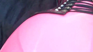 Cristal Kinky Pink Rubber Doll Getting Fucked Outdoors POV