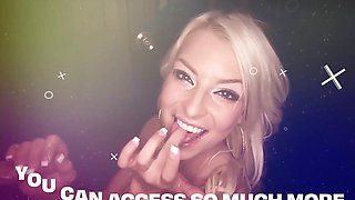 Blonde Milf Rachel Ramsey Gags Hard on Big Cock at Gloryhole as Rough Interracial Deepthroat Action