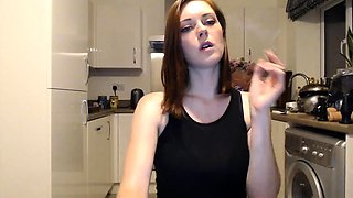 Cute blonde amateur webcam teen masturbating