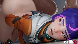 Juno Overwatch 3D - Double Penetration Tight Asshole Gangbang Gone Wrong Hardcore Animation