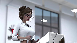 Hentai Sex College 2nd Semester Part 2 - Big Titty Hentai Babes Scissor After Their Competition