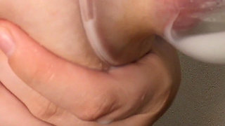 A Glass of Breast Milk for Me and a Pussy Full of Cum for My Lovely Wife